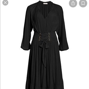 Ramy Brooke Morgan Corsete Waist Midi Dress